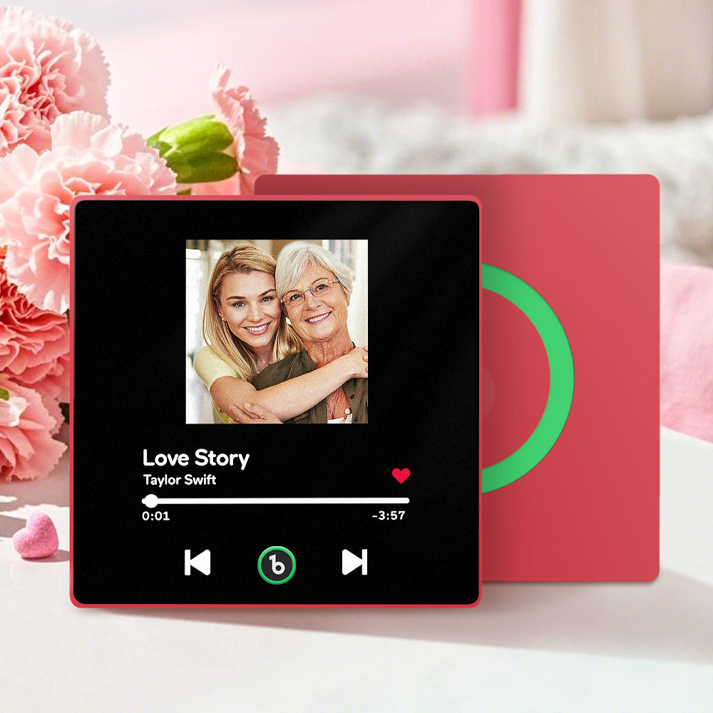 Mother's Day Gifts Custom Music Fridge Magnet Colorful Frame Album Fridge Magnet Can Play Songs