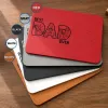 Custom Photo Bold Sketch Best Dad Ever - Personalized Leather Charging Mat