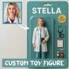 Custom 3D Effect Action Figure Pack Packaging Toy Box Style Art Gift Personalized Acrylic Car Hanger Gift for Dad - Photowatch