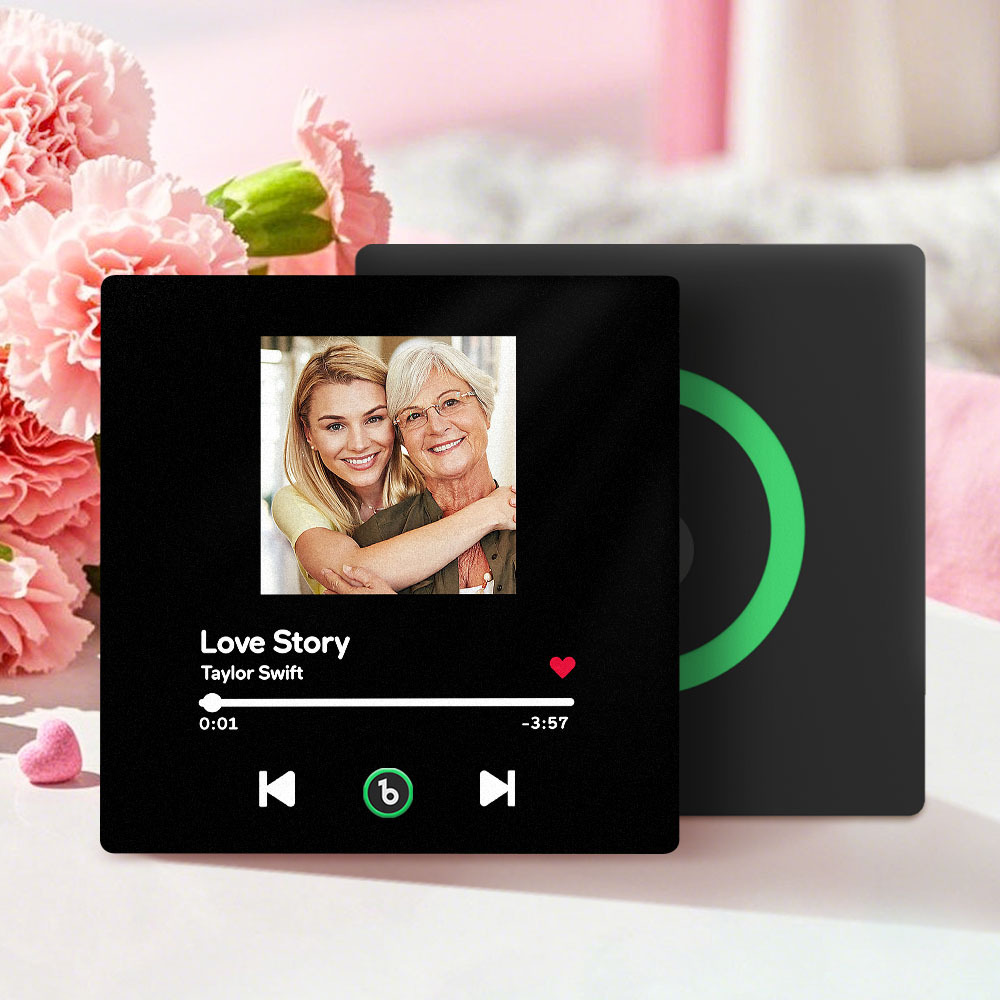 Mother's Day Gifts Custom Music Fridge Magnet Colorful Frame Album Fridge Magnet Can Play Songs