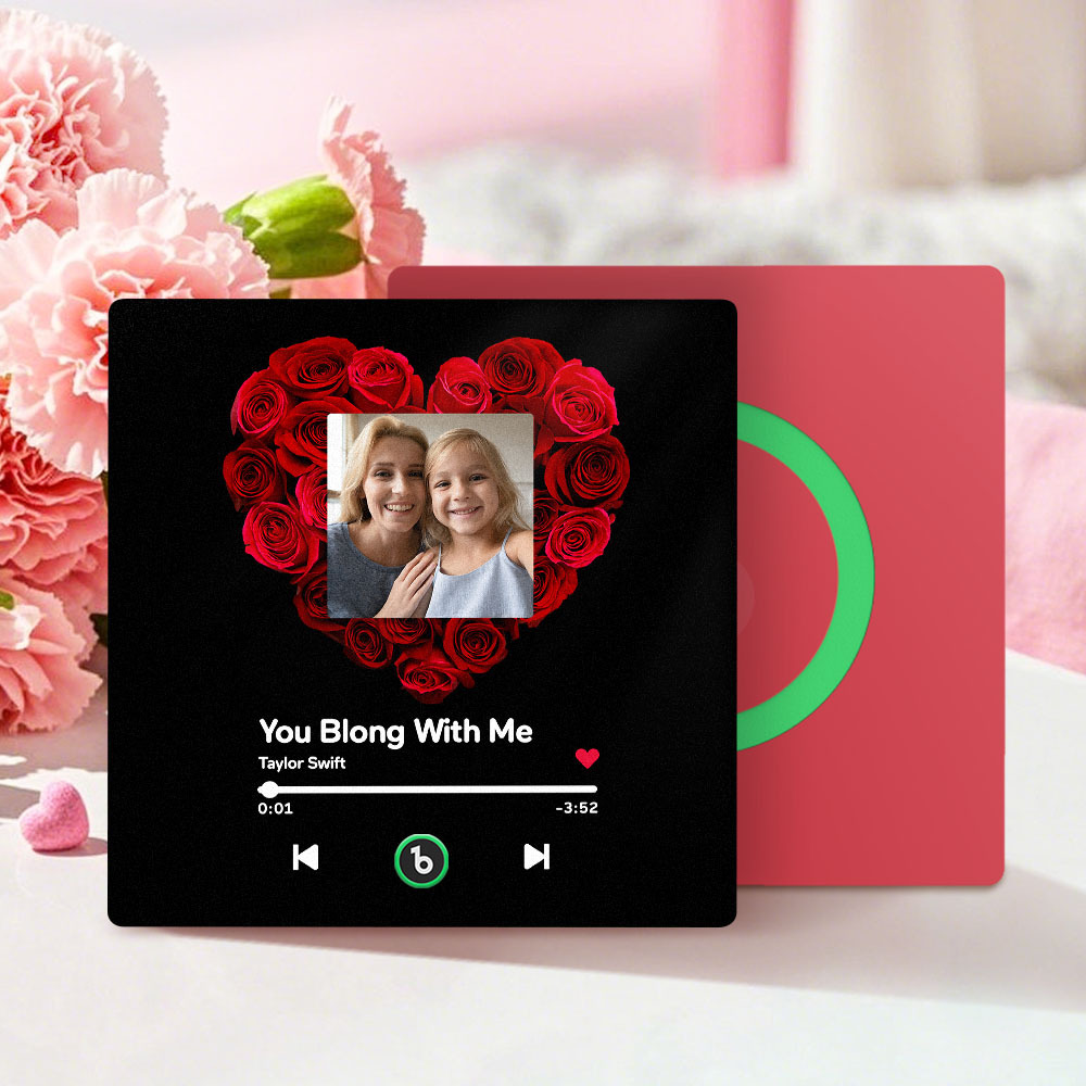 Mother's Day Gifts Custom Music Fridge Magnet Colorful Frame Album Fridge Magnet Can Play Songs