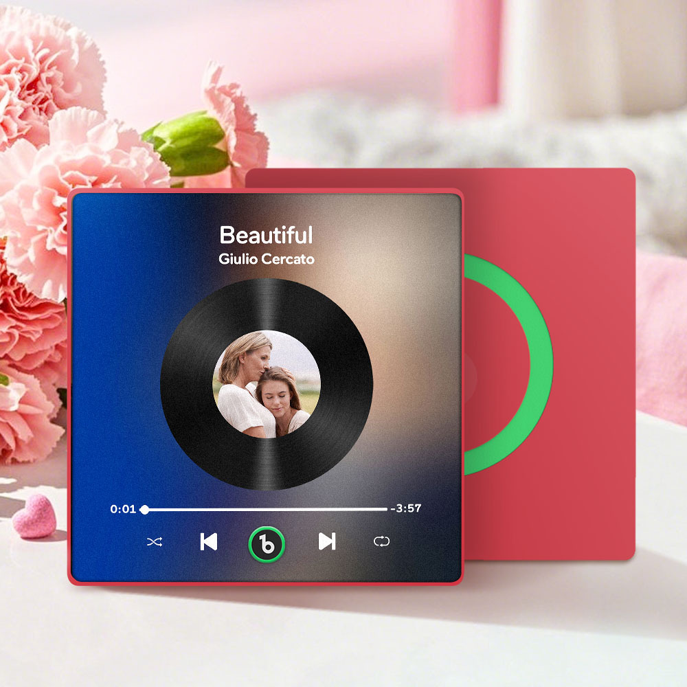 Mother's Day Gifts Custom Music Fridge Magnet Colorful Frame Album Fridge Magnet Can Play Songs