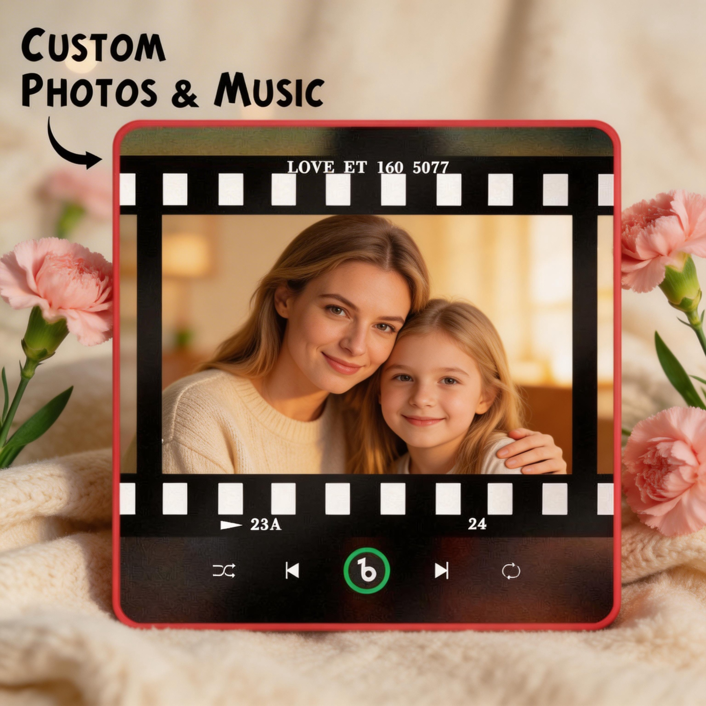 Mother's Day Gifts Custom Music Fridge Magnet Colorful Frame Album Fridge Magnet Can Play Songs