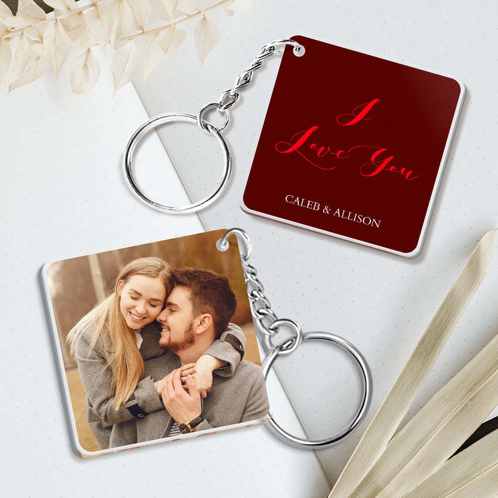 Custom Double Sided Spotify Keychain - photowatch