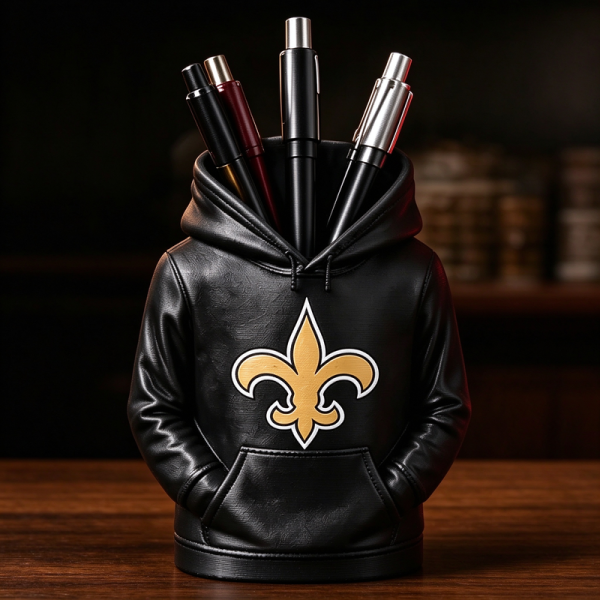Football Hoodie Pen Holder | Team Desk Organizer