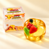 Realistic Fruit Jelly Banana Squishy Toy | Transparent Fruit Filled Stress Relief Fidget Toy for Kids & Adults