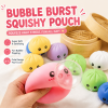 Mystery Glitter Dumpling Squishy Blind Box Toys, Steamed Bun Sensory Stress Relief Ball, Soft Kawaii Fidget Decompression Desk Toy Gift
