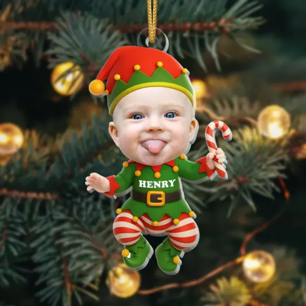 Personalized Family Christmas Ornament, Funny Custom Face Ornament, Holiday Tree Decoration, Christmas Gift for Families - Photowatch