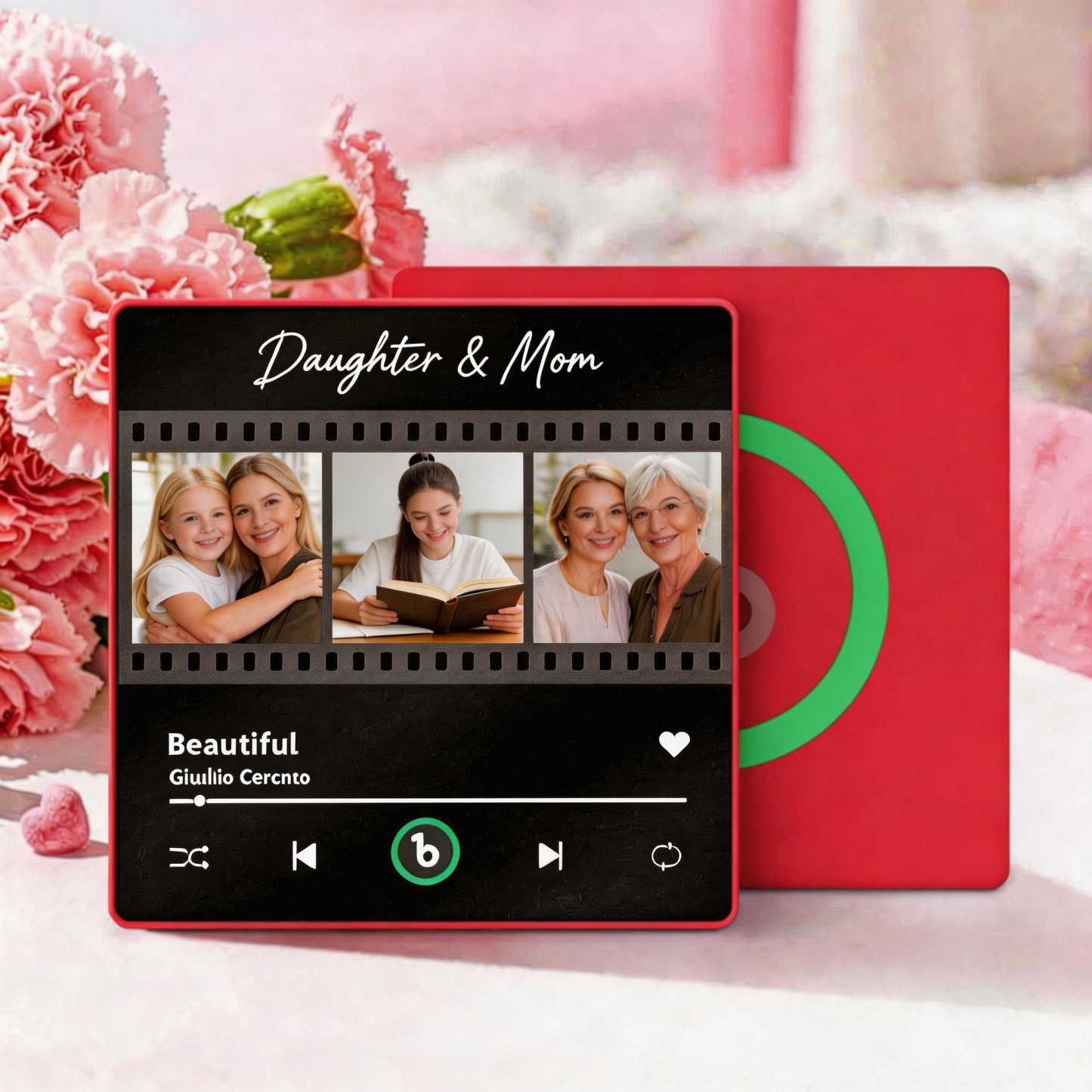 Mother's Day Gifts Custom Music Fridge Magnet Colorful Frame Album Fridge Magnet Can Play Songs