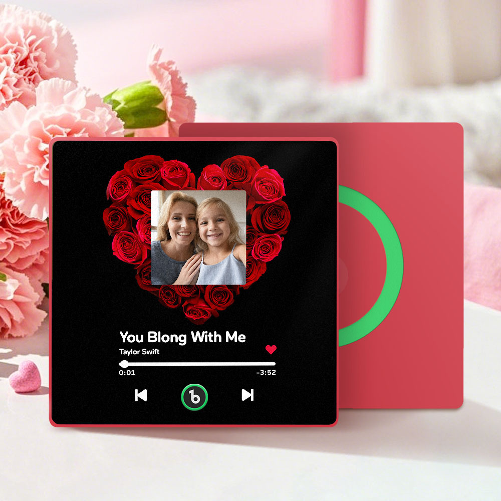 Mother's Day Gifts Custom Music Fridge Magnet Colorful Frame Album Fridge Magnet Can Play Songs