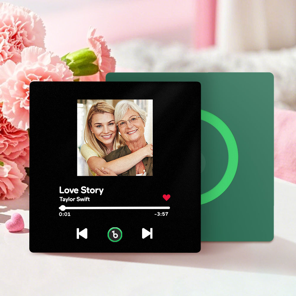 Mother's Day Gifts Custom Music Fridge Magnet Colorful Frame Album Fridge Magnet Can Play Songs