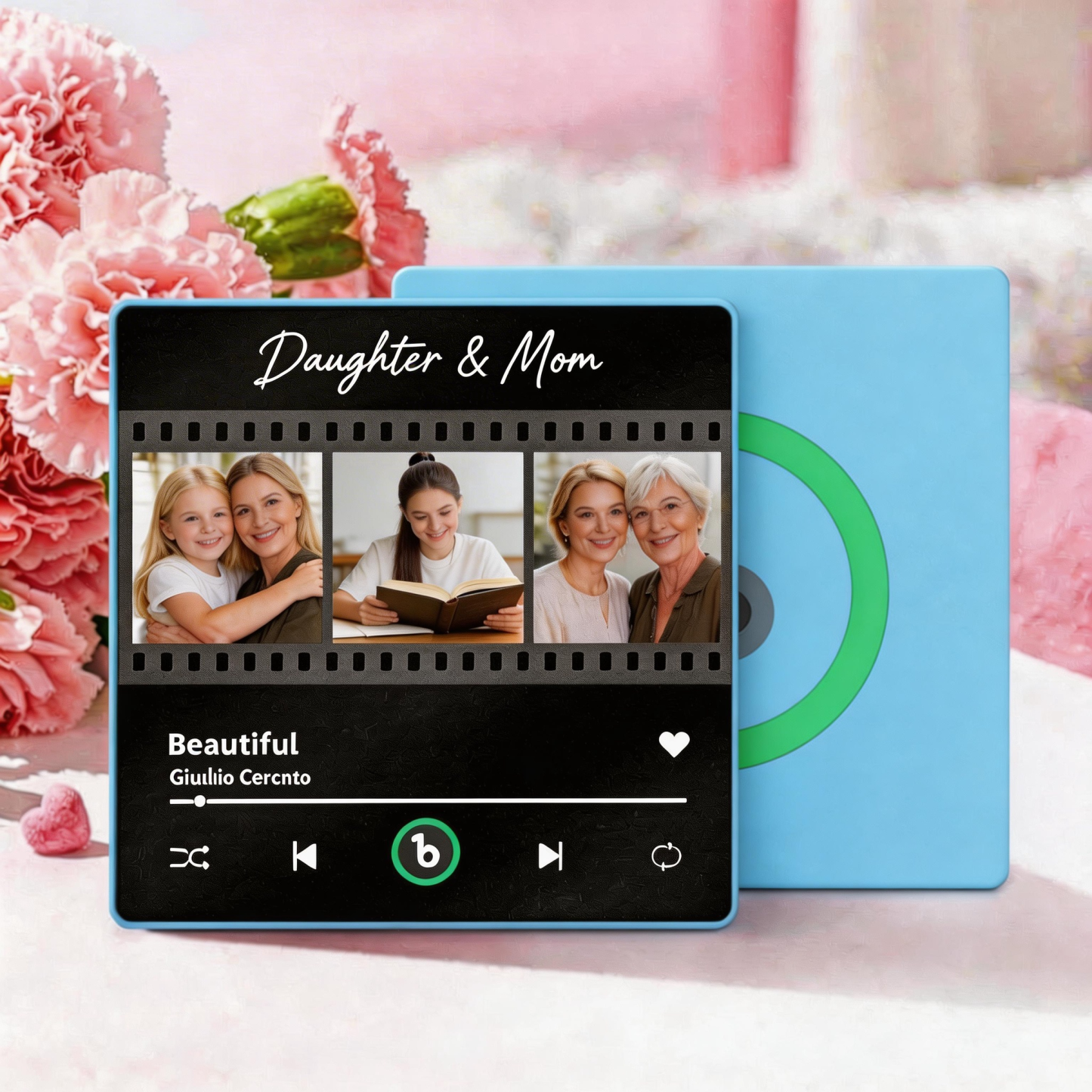 Mother's Day Gifts Custom Music Fridge Magnet Colorful Frame Album Fridge Magnet Can Play Songs