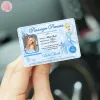 Personalized Princess Passenger ID Card, Jasmine Car Accessory, Custom Photo & Name Car Visor Clip, Gift for Her