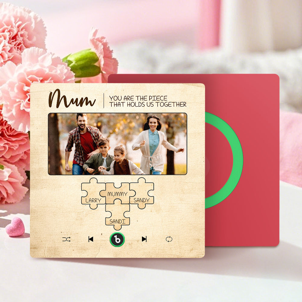 Personalised Song Fridge Magnets That Plays Music with Names Mother's Day Gifts for Mum -