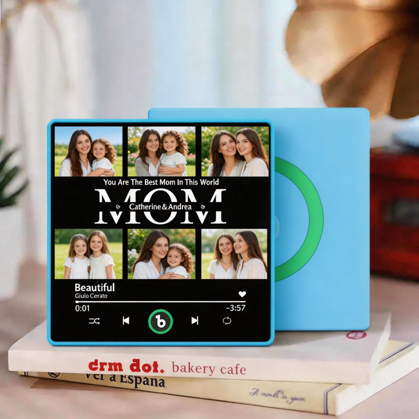 Mother's Day Gifts Custom Music Fridge Magnet Colorful Frame Album Fridge Magnet Can Play Songs