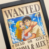 Custom Anime Bounty Couple Portrait Personalized Anime Style Wanted Poster Portrait Unique Captains' Couple Portrait - Photowatch