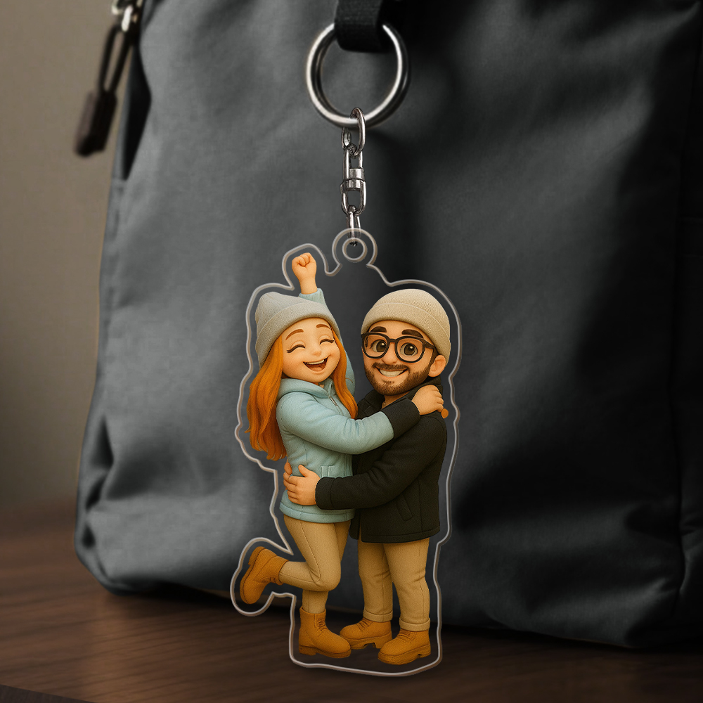 Custom Acrylic Cartoon Keychain Photo Bag Charm Personalized Photo Keychain Unique Keepsake Gift Graduation Gifts