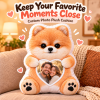 A Hug from Your Pet, Custom Pet Photo Pillow with Your Picture in the Heart, Best Gift for Pet Keeper