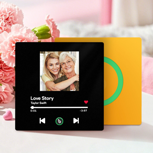Mother's Day Gifts Custom Music Fridge Magnet Colorful Frame Album Fridge Magnet Can Play Songs