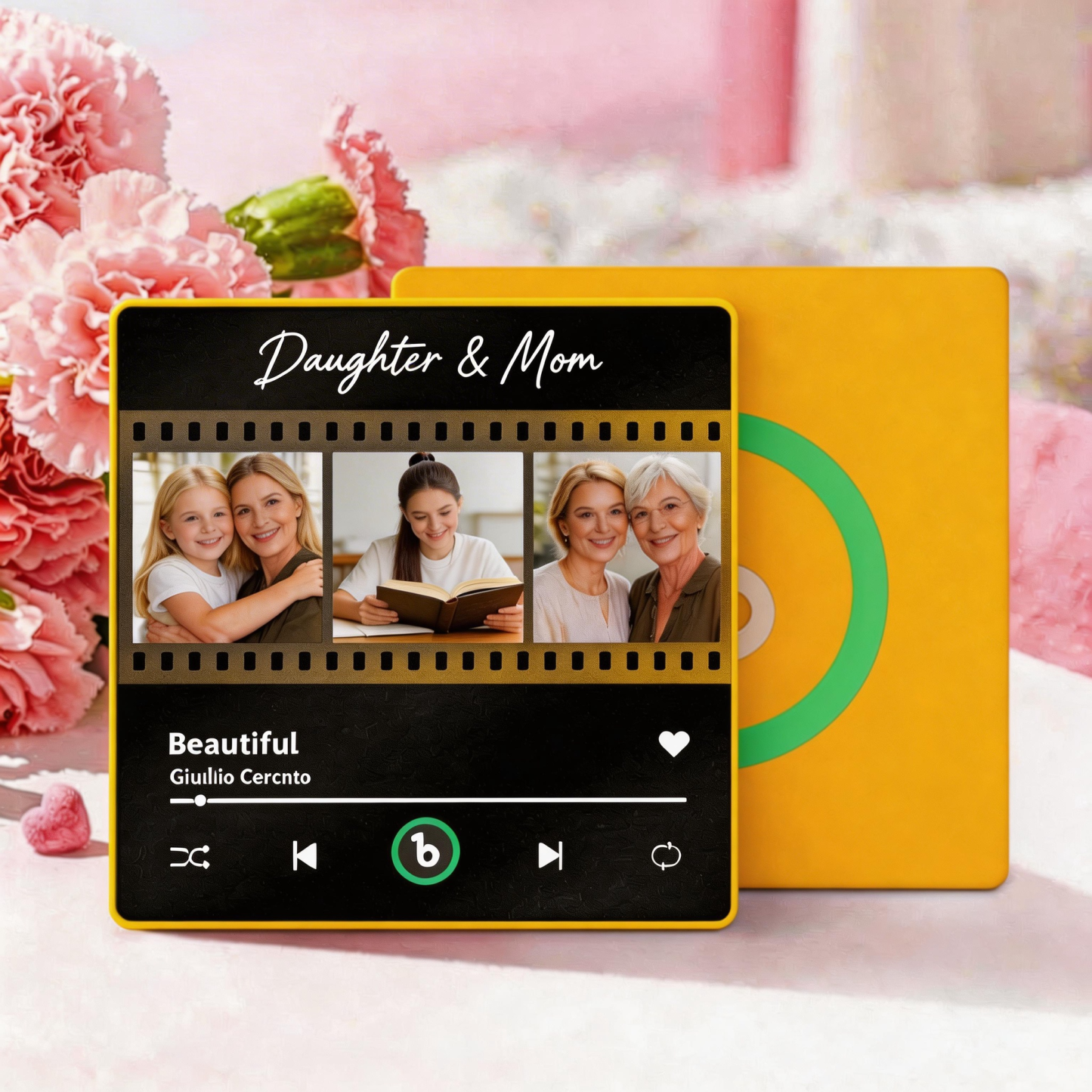 Mother's Day Gifts Custom Music Fridge Magnet Colorful Frame Album Fridge Magnet Can Play Songs