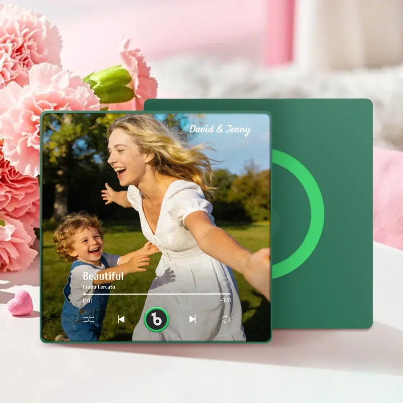 Mother's Day Gifts Custom Music Fridge Magnet Colorful Frame Album Fridge Magnet Can Play Songs