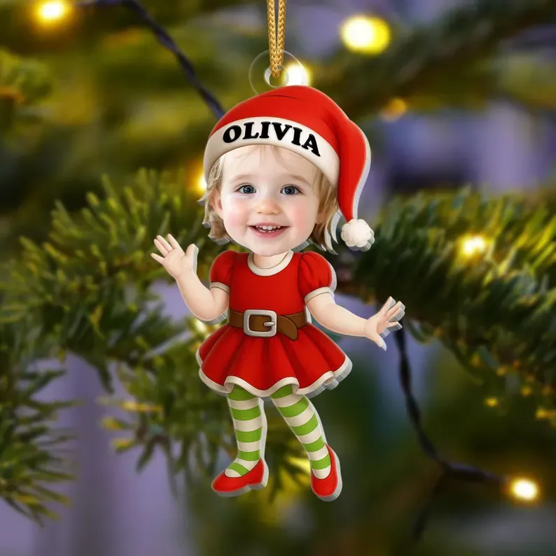 Personalized Family Christmas Ornament, Funny Custom Face Ornament, Holiday Tree Decoration, Christmas Gift for Families - Photowatch