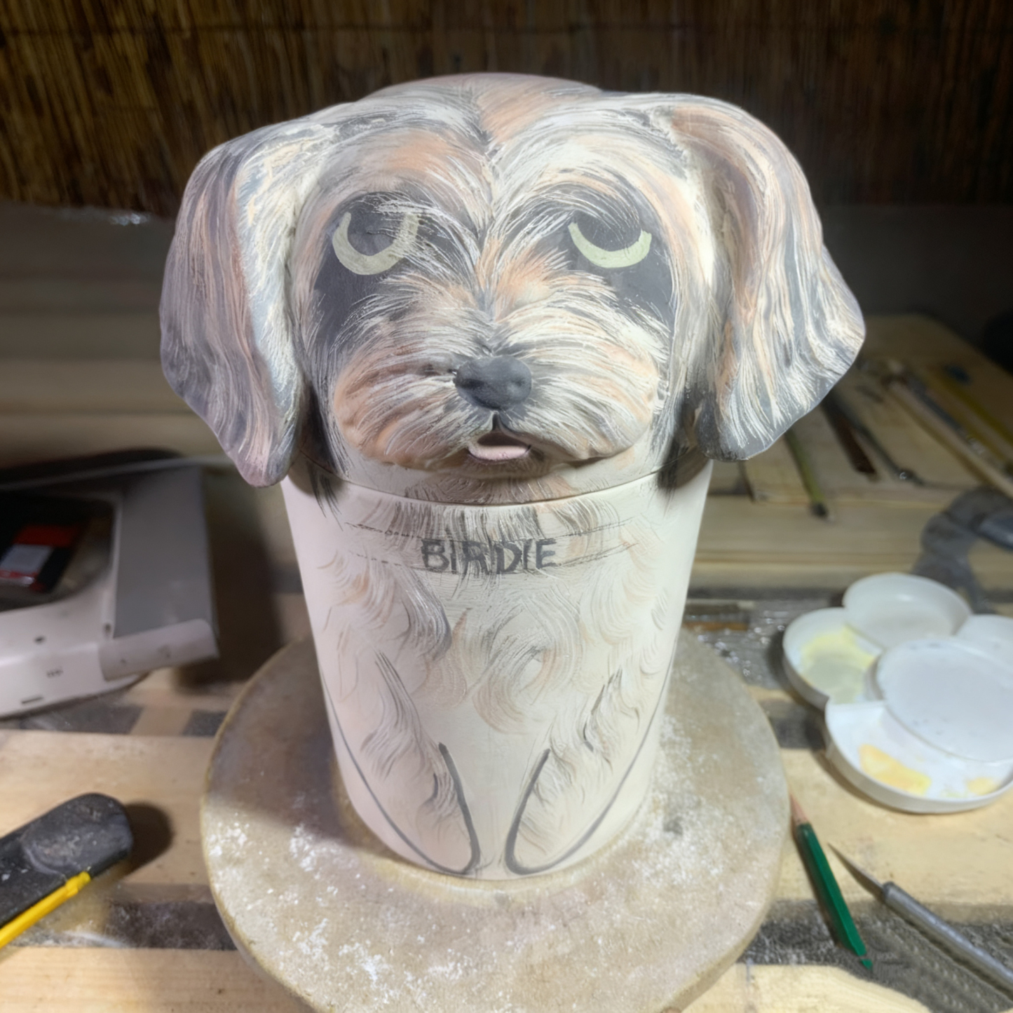 Custom Handmade Ceramic Pet Urn | A Gentle Resting Place for Your Beloved Companion, The Art of Saying Goodbye with Love - Photowatch