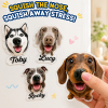 Custom Dog Nose Squishy Fridge Magnet Sticker – Personalized Pet Nose Squeeze Toy with Custom Face & Name - Photowatch