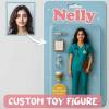 Custom Action Figure Pack Packaging Toy Box Style Art Gift Personalized Flat Print Acrylic Car Hanger Gift for Mother