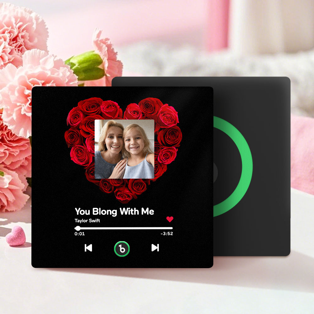 Mother's Day Gifts Custom Music Fridge Magnet Colorful Frame Album Fridge Magnet Can Play Songs