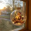 Enchanted Christmas Glow Ornament Miniature Holiday Scene Keepsake Best Christmas Gift for Family