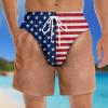 Custom Funny Patriotic Men's Swim Trunks Personalized Summer Vacation And Travel Gifts For Men - namenecklace