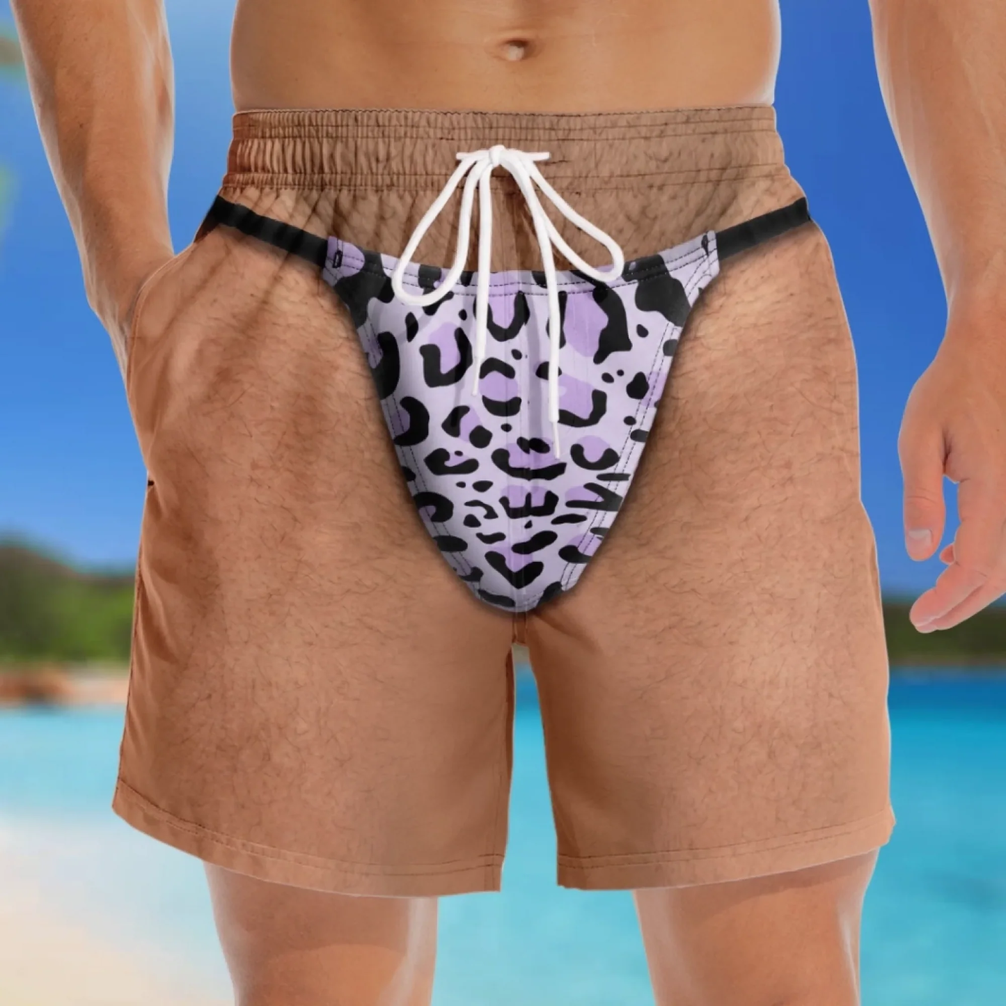 Custom Funny Men Swim Trunks - Personalized Summer Vacation And Travel Gifts For Men - My Style - namenecklace