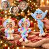 Custom Funny Pet Photo Christmas Plush Doll Gifts For Pet Lovers • My Merry Pup - Personalized Poseable Plush Doll - MySpotifyGlass