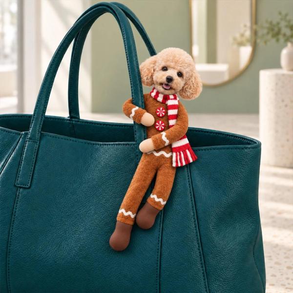 Custom Funny Pet Photo Christmas Plush Doll Gifts For Pet Lovers • My Merry Pup - Personalized Poseable Plush Doll - MySpotifyGlass
