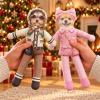 Custom Funny Pet Photo Christmas Plush Doll Gifts For Pet Lovers • My Merry Pup - Personalized Poseable Plush Doll - MySpotifyGlass