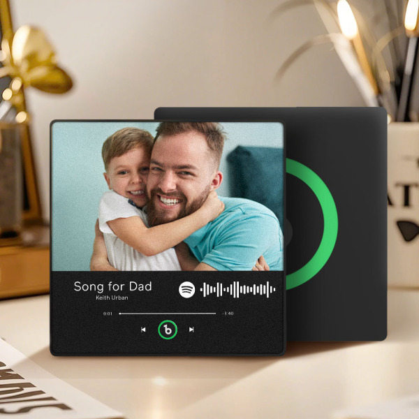 Custom Music Fridge Magnets Custom Music Fridge Magnet Colorful Frame Album Fridge Magnet Can Play Songs Gift for Dad