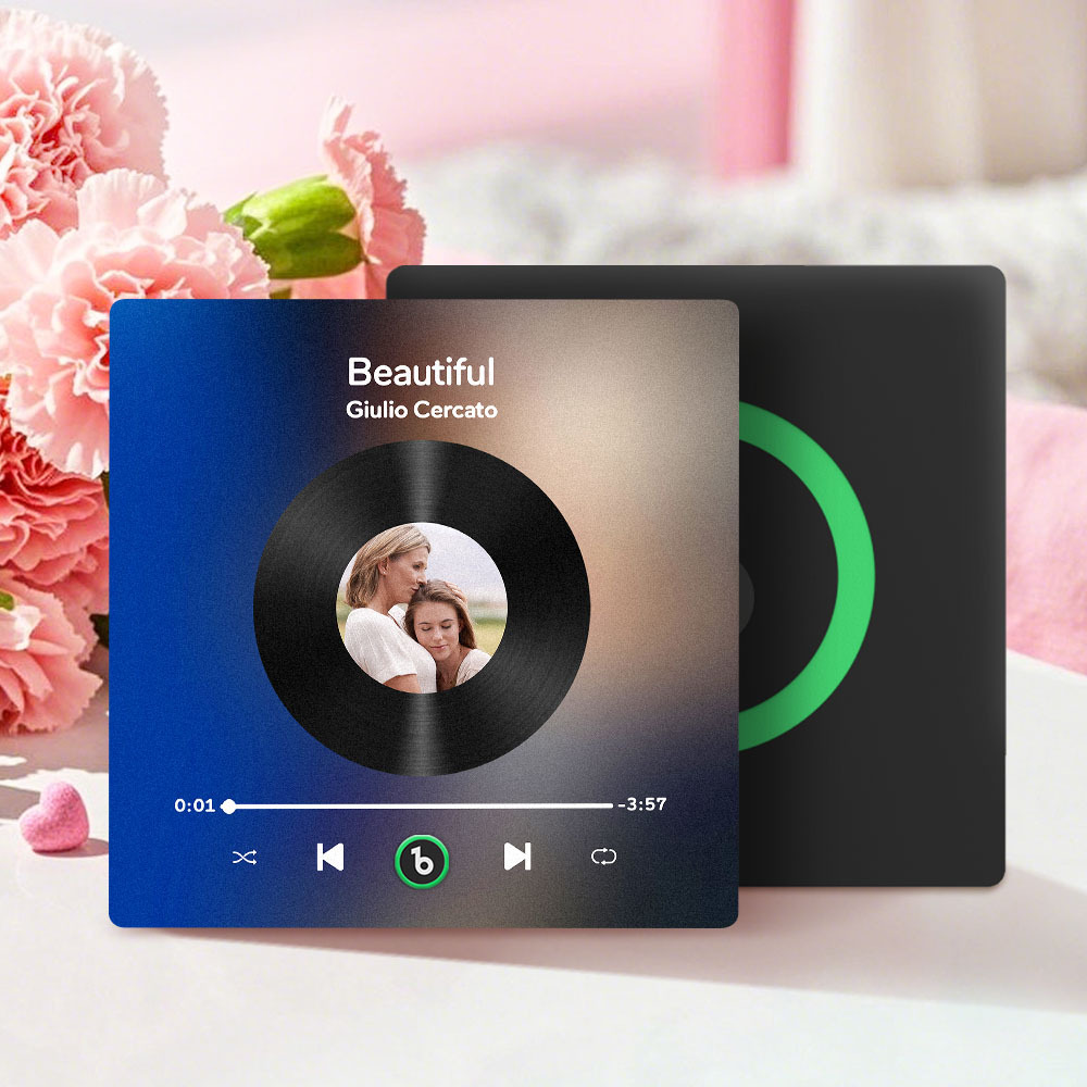 Mother's Day Gifts Custom Music Fridge Magnet Colorful Frame Album Fridge Magnet Can Play Songs