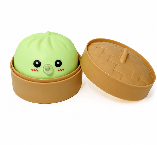 Mystery Glitter Dumpling Squishy Blind Box Toys, Steamed Bun Sensory Stress Relief Ball, Soft Kawaii Fidget Decompression Desk Toy Gift