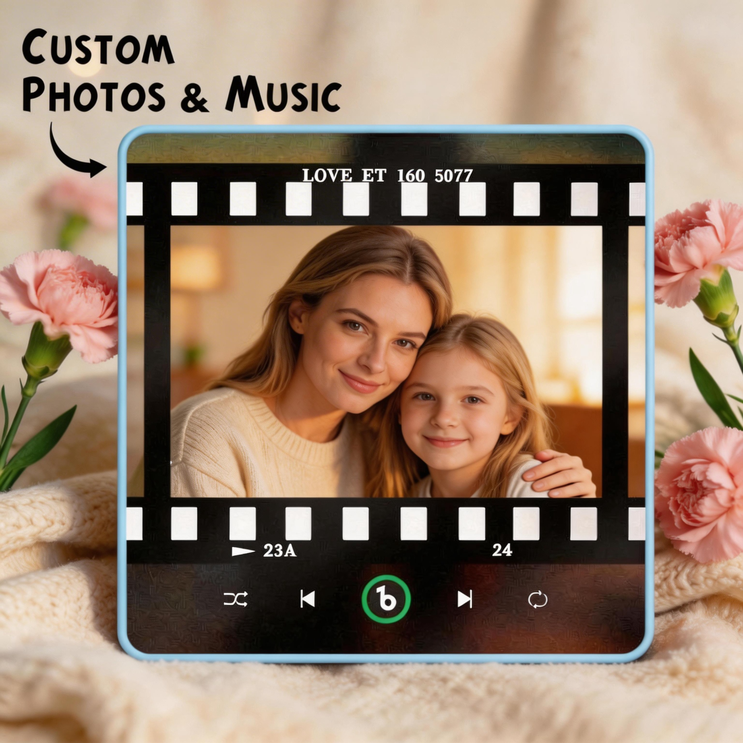 Mother's Day Gifts Custom Music Fridge Magnet Colorful Frame Album Fridge Magnet Can Play Songs