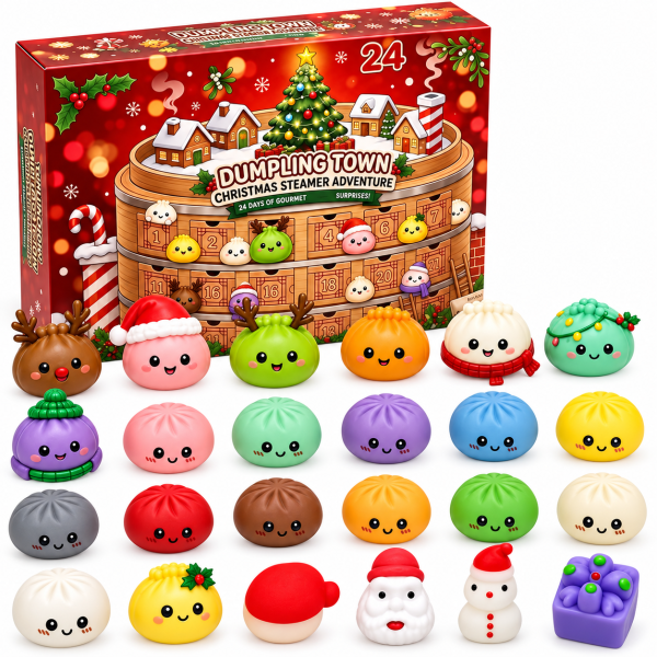 Advent Calendar 24 Christmas Dumpling Squishy Surprise Gifts For Kids Or Family Ideas