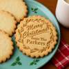 Personalized Family Name Merry Christmas Cookie Embosser Stamp and Cutter Set