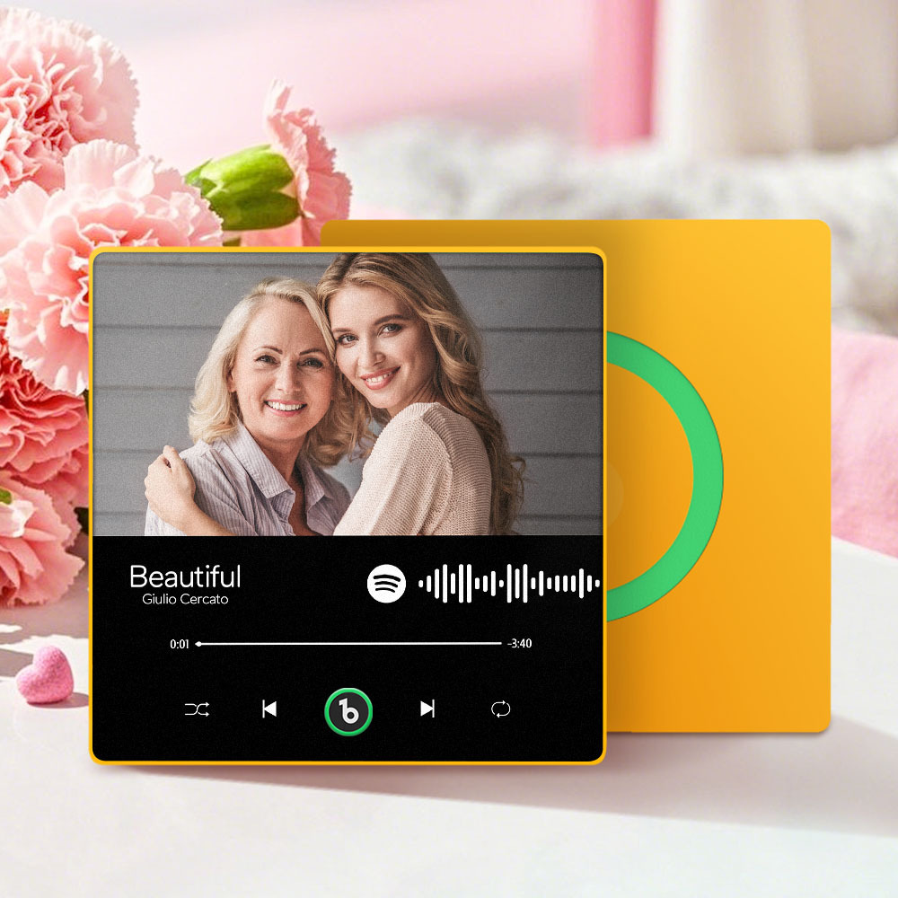 Mother's Day Gifts Custom Music Fridge Magnet Colorful Frame Album Fridge Magnet Can Play Songs