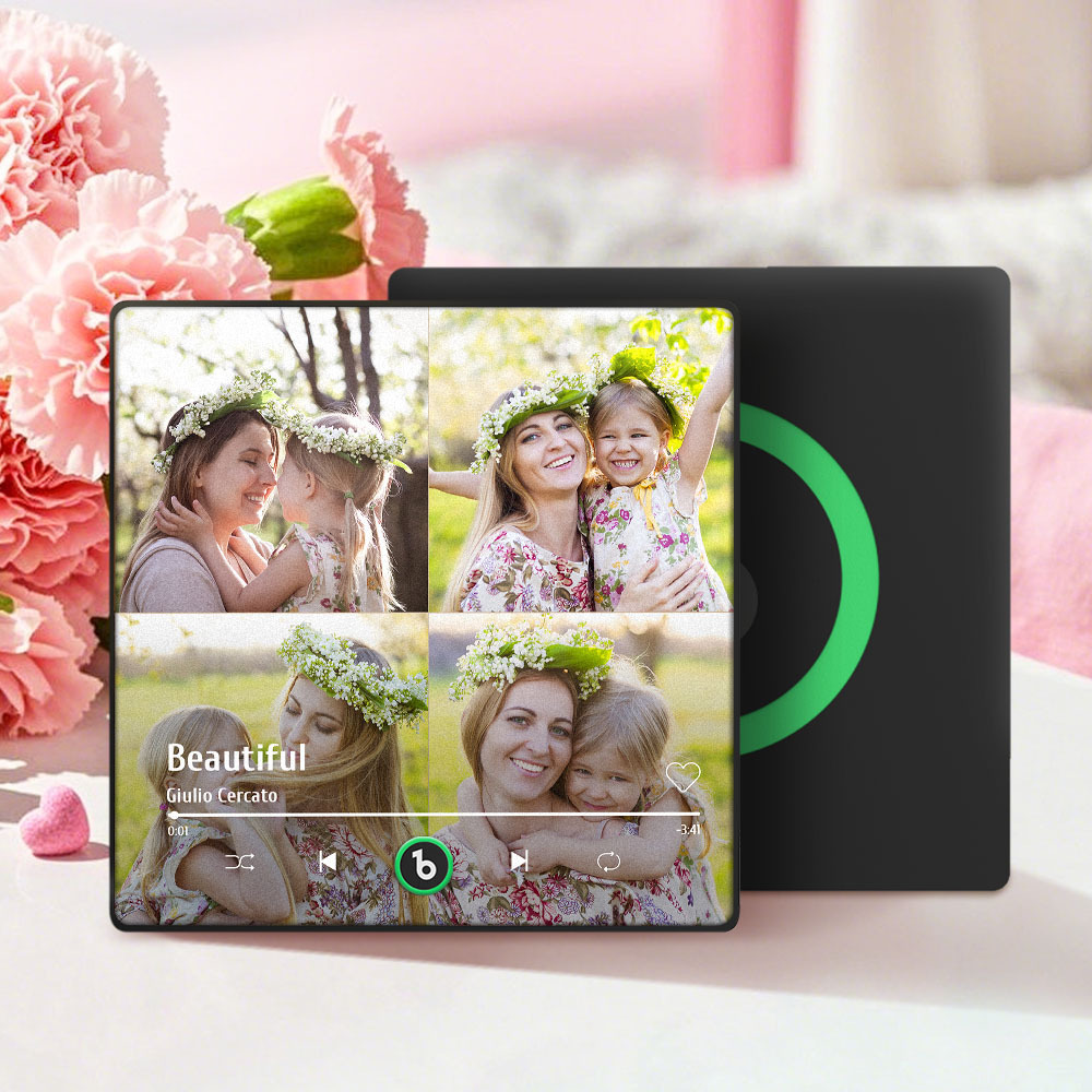 Mother's Day Gifts Custom Music Fridge Magnet Colorful Frame Album Fridge Magnet Can Play Songs