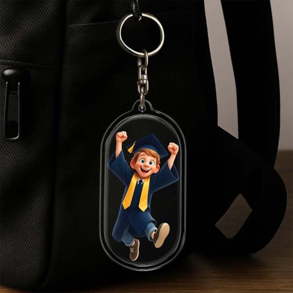 Custom Couple Keychain Personalized Acrylic Cartoon Keychain Photo Bag Charm Unique Keepsake Gift For Lover Anniversary Birthday Valentine's Day Holiday Gift