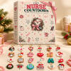 Nurse Christmas Advent Calendar with 24 Nursing-Themed Keychains – Cute Holiday Gift Set for Nurses, Nursing Students & Healthcare Professionals