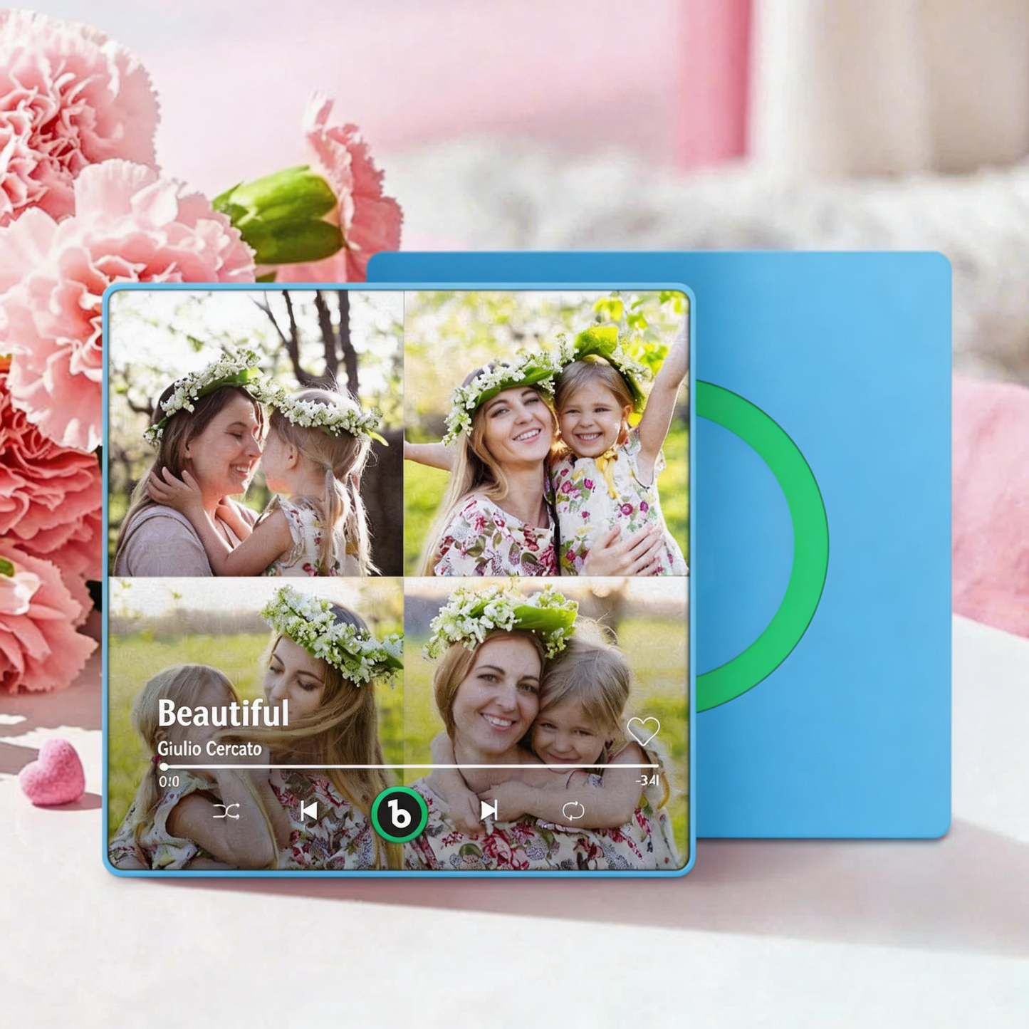 Mother's Day Gifts Custom Music Fridge Magnet Colorful Frame Album Fridge Magnet Can Play Songs