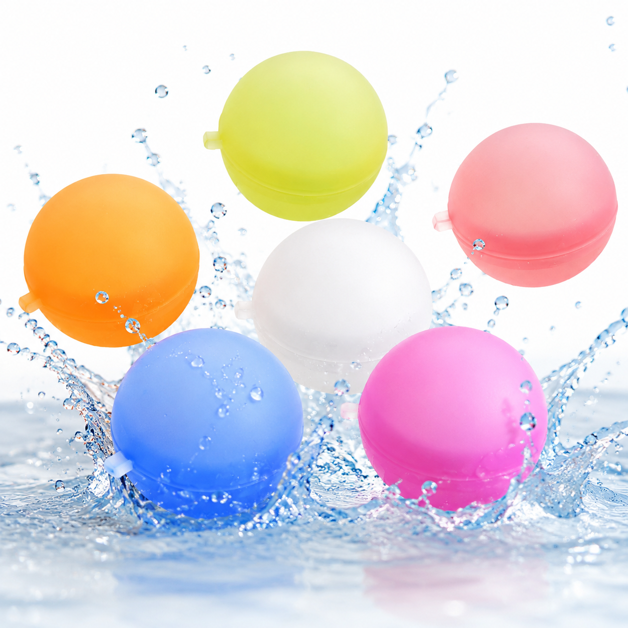 Custom Logo Reusable Silicone Water Balls Personalized Magnetic Water Ball Toy for Events Parties and Outdoor Games