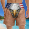 Custom Funny Patriotic Men Swim Trunks USA Flag