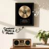 Personalized Golden Record Style Music Decor, Custom Music Photo Name, Custom Photo Music Plaque, Personalized Song Plaque, Click to Play No Phone Needed for Loved Ones - Photowatch